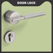 简约日式分体锁木门房门卧室门把手家用机械家用锁具静音门锁全套