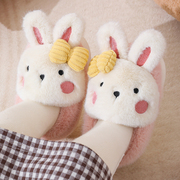 冬季儿童包跟棉拖鞋男女童可爱兔子防滑保暖大中小童宝宝居家棉鞋