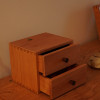 全实木抽屉式收纳柜盒子储物箱，樱桃木质桌面简约原木风新中式高档