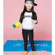 韩国儿童潜水服长袖泳衣，速干大中小男，女童长裤防晒上衣水母衣大码