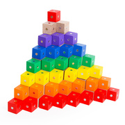 磁性立方体数学教具六面正方体磁铁积木小方块儿童益智力拼装玩具