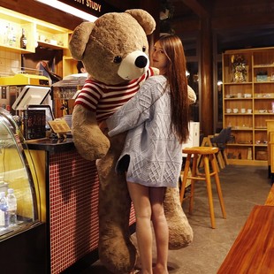泰迪熊猫公仔，女生日礼物特大号超大抱抱熊毛绒玩具，玩偶布娃娃大熊