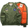 男装外套棉衣ma-1空军一号飞行员夹克男式加厚加肥佬休闲大码
