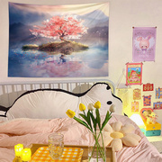 I6CV新日系风景背景挂布墙布床头卧室沙发装饰海报壁纸挂布装