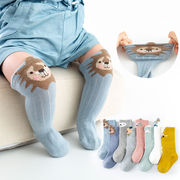 婴儿袜子夏季薄款网眼，透气纯棉新生儿防蚊空调，男女宝宝长筒袜过膝