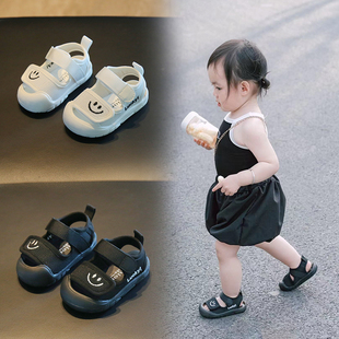 女宝宝凉鞋2023夏季包头透气鞋0一1-2岁男小童鞋子婴儿学步鞋