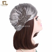 Pleated Indian hat Retro turban Dubai cap wowen 复古头巾帽女