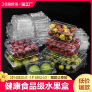 食品盒果蔬盒水果包装盒一次性盒子透明塑料食品级打包盒长方形