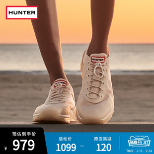 hunter女鞋旅行系列拼接撞色跑步鞋户外休闲鞋，徒步鞋减震运动鞋女