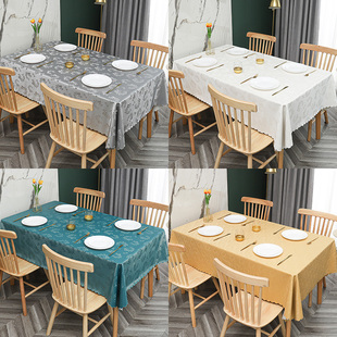桌布欧式防水防油防烫免洗家用正方长方形pvc餐桌布，茶几台布布艺