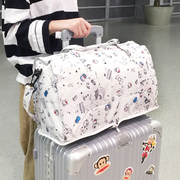 折叠旅行包女手提包拉杆箱包，大容量轻便短途行李袋，单肩斜挎健身包