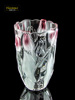 梅花粉色水晶玻璃花瓶插花花瓶百合玫瑰花瓶郁金香花瓶