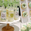 森系甜品台绿色推推乐贴纸，装饰插件婚礼纸杯，蛋糕插牌白绿杯子丝带