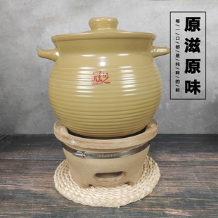 陶土瓦罐汤煲传统土，砂锅粥炖汤煲汤砂锅，家用燃气耐高温沙锅瓦煲