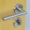 304不锈钢门拉手欧式卧室门锁执手静音，锁体铜锁芯双开对开门锁