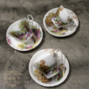中古Vintage英国骨瓷Shelley雪莱原野系列下午茶杯紅茶杯咖啡杯碟