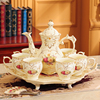水杯茶具套装家用欧式客厅，陶瓷水具杯具茶，杯子茶壶整套奢华带托盘