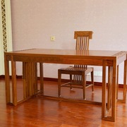 红木家具刺猬紫檀书房家具书桌 电脑桌实木会议桌 新中式办公书桌