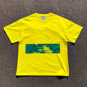 王有病(王有病)工作室原创百元品质，!蓝天白云柠檬，黄色tee短袖t恤