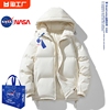 NASA2023款休闲羽绒棉袄冬季棉服oversize女短款加厚宽松情侣外套
