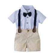 小男童西装夏宝宝(夏宝宝)1周岁，宴礼服春秋，2抓周衣服婴幼儿童生日绅士套装