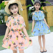 童装女童2024夏装洋气雪纺吊带，儿童连衣裙女孩，韩版公主裙纱裙