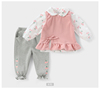 女宝宝秋装套装2021洋气3岁4女童春季儿童装三件套2小童1网红