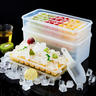 冰块模具商用大容量制冰盒，冰箱制冰格子，大号冻冰块制冰神器制作机