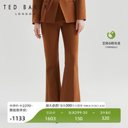 TED BAKER秋冬女士驼色美拉德阔腿微喇长裤西裤264255