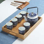 景德镇陶瓷器茶具茶盘套装青花提梁，壶泡茶壶大茶壶家用凉水壶