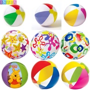 intex沙滩球戏水球水上充气玩具球，透明充气球海滩球手球加厚