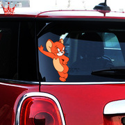 米老鼠卡通装饰汽车贴纸个性搞笑车贴可爱米奇车身划痕遮挡拉花