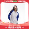 香港直邮潮奢topshop女士skater运动色块长袖深蓝色t恤
