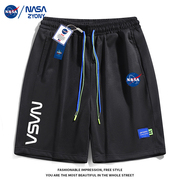 NASA联名夏季宽松短裤子男女款ins潮牌学生休闲运动五分裤GY