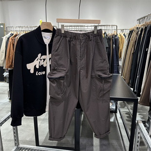 lb2秋季男士日系潮牌工装，大口袋休闲裤，宽松百搭哈伦裤长裤
