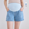 bellywear孕妇牛仔短裤，夏季时尚宽松外穿弹力，舒适百搭托腹裤