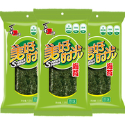 自播间美好时光1.5克原味海苔3袋休闲零食即食紫菜海苔片