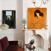 罗塞蒂欧式客厅沙发背景墙装饰画，轻奢小众复古壁炉卧室餐厅挂画