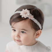 韩国进口女婴儿发带，女宝宝发箍头花，百天发饰周岁发带公主婴幼儿