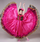 儿童舞台表演服西班牙斗牛舞大舞裙女童开场舞蹈服幼儿演出服装