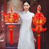 新年中国结对福字鱼门上挂件，双面装饰双鱼，客厅结婚乔迁挂饰用品
