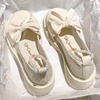 白色小皮鞋女夏季2023年厚底英伦法式赫本风玛丽珍JK仙女单鞋