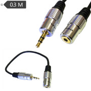 3.5MM立体声延长线公对母音频连接线耳机线 DC3.5mm M/F0. 3米