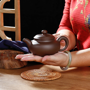 宜兴紫砂西施壶仿古壶茶具，纯手工大号家用过滤紫砂陶瓷茶壶单壶
