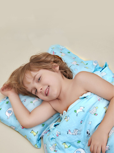 宝宝睡袋春秋儿童夏季薄款防踢被中大童印花婴儿，四季通用纯棉被子
