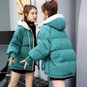 反季冬装韩版棉服女2023短款宽松学生面包服棉袄，加厚棉衣外套