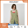 moussy2024夏季时髦机能风短款工装无袖，连衣裙010hs230-1820