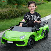兰博基尼儿童电动车可遥控汽车可坐人四轮童车小孩宝宝玩具车童车