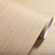 加厚原木色贴纸米黄直纹木纹膜科技木纹墙贴家具自粘墙纸壁纸木板