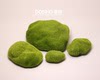 仿真玩具模型摆件 苔藓球 青苔假石头 花园盆栽景观场景道具摆件